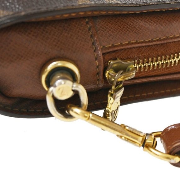 LOUIS VUITTON Orsay Clutch Hand Bag Monogram Leather Brown France - Picture 5 of 16